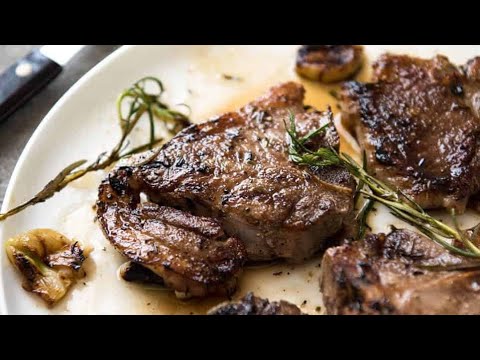 Indian Spiced Oven-Roasted Lamb Steaks Recipe | Sunday Special Quick Lamb Boneless Steaks Recipe