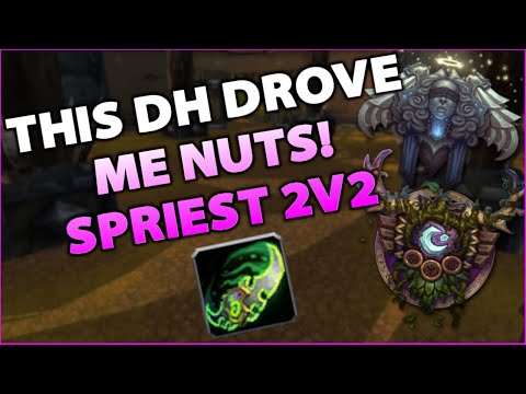 This Demon Hunter Drives Me INSANE! - Shadow Priest 2v2 PvP - WoW BFA 8.3