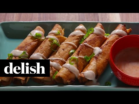 How To Make Buffalo Chicken Taquitos | Delish