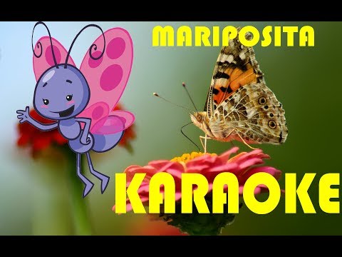 MARIPOSITA KARAOKE CON LETRA canción infantil (COVER) -butterfly karaoke lyrics