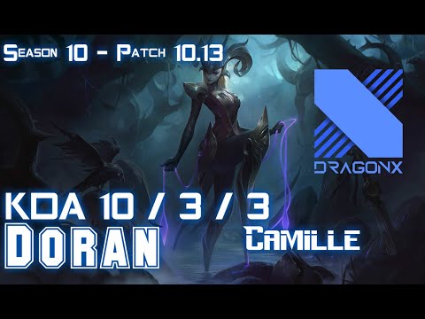 DRX Doran CAMILLE vs AATROX Top - Patch 10.13 KR Ranked