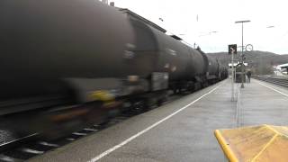 preview picture of video 'Br 185 HGK in Steinach am 22.1.2012'