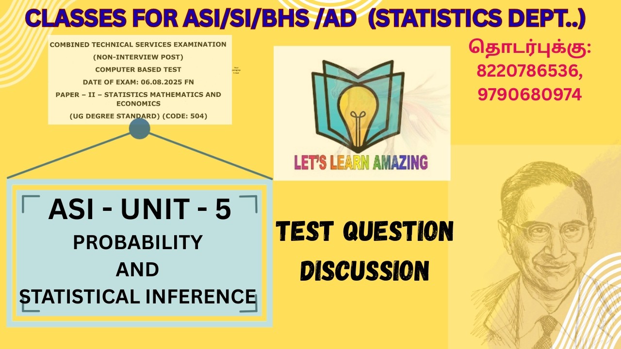 UNIT 5 - STATISTICS TEST - QUESTION DISCUSSION