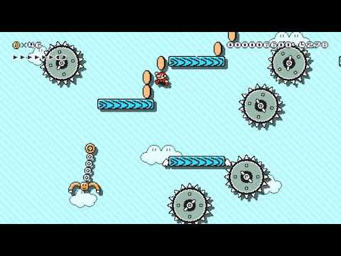 BluePlatform Jumping Skills |||| by eliahSMM 🍄 Super Mario Maker 2 ✹Switch✹ #auj