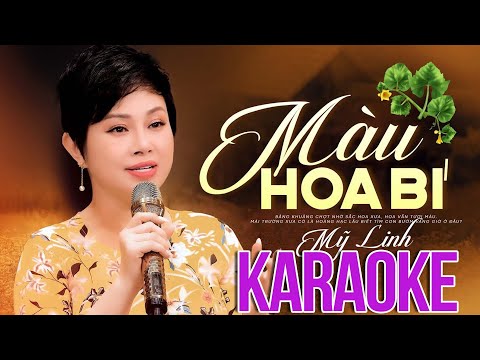 KARAOKE Màu Hoa Bí - Mỹ Linh | Karaoke dân ca Miền Tây chất lượng cao