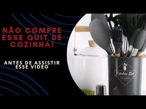 KIT UTENCILIOS DE COZINHA  SILICONE 12PÇS *