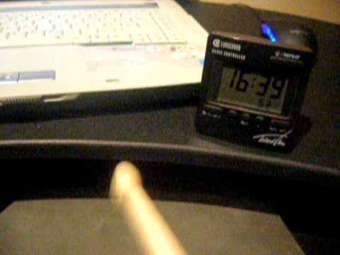 280 bpm for 1 minute (single stroke practice) - Stephan "Stocki" Stockburger