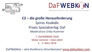 Donnerstag: Praxis Spezialverlag DaF: C2 - die große Herausforderung