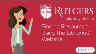 Finding Resources Using the Rutgers Libraries Website
