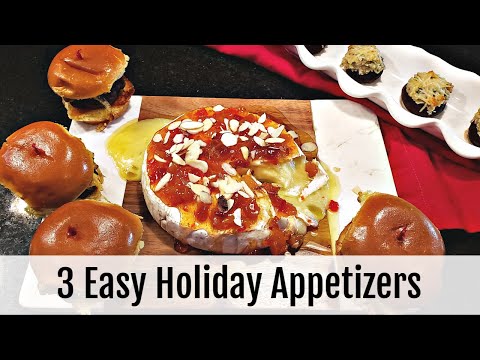 Stuffed Mushrooms | Holiday Sliders | Baked Brie | Holiday Appetizers