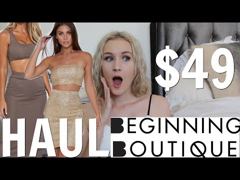 A VERY GLAM BEGINNING BOUTIQUE HAUL Video