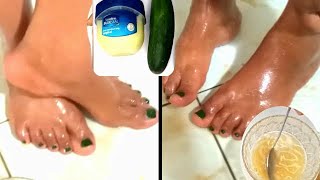 How to remove old wrinkled legs and foot (10 min challenge) get younger feet
