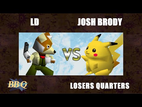 BBQ Losers Quarters - LD (Fox) Vs. Josh Brody (Pikachu) Super Smash Bros - SSB64