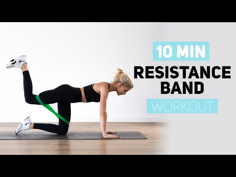 10 MINUTES RESISTANCE BAND WORKOUT | Caro Daur #DAURPOWER​