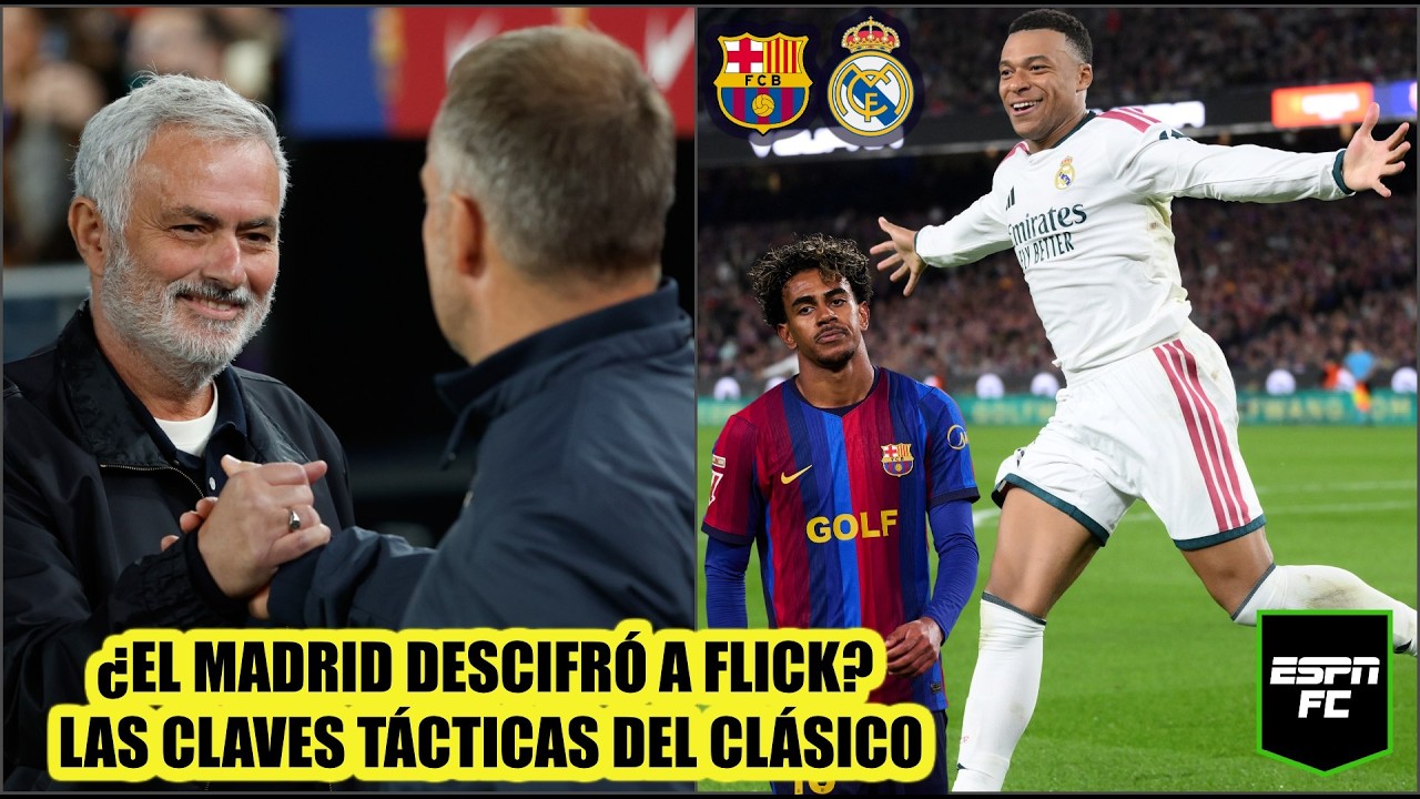 El EFECTO MOURINHO expuso a FLICK. REAL MADRID le quitó el invicto al BARCELONA en La Liga | ESPN FC