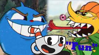 Playing Cuphead For The First Time (raging already) | No Commentary(A.I Voiceover)
