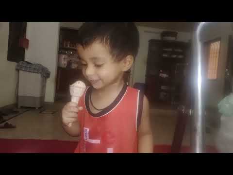 Warisha Eating Cone Ice Cream 🍦