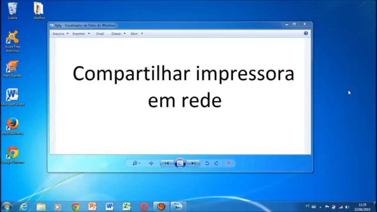 Compartilhar impressora em rede