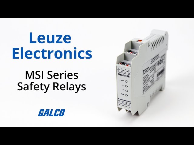 Leuze MSI-SR2 Relè Di Sicurezza Emergenza – 24V, 5A, IP20, CE – Aperto Ma Nuovo