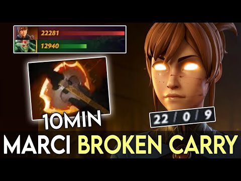 Marci 10 min Battle Fury - Still Broken Carry of Patch 7.30e Dota 2