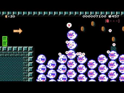 Super Mario Maker: Mario vs. 3 Ghastly (by JohnnyZ)