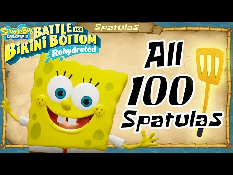 All 100 Golden Spatulas | SpongeBob Battle for Bikini Bottom - Rehydrated