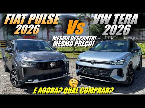 Comparison: VW Tera 2026 vs. Fiat Pulse 2026. Same Price and Same Discount! Which one to buy?