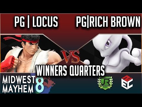 Midwest Mayhem 8 WINNERS QUARTERS - PG | Locus (Ryu) vs PG | Rich Brown (Mewtwo)