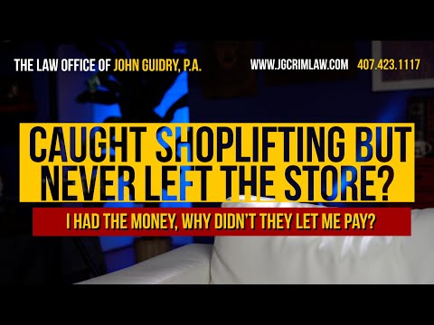 Caught Shoplifting But Never Left the Store?