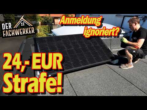 Balkonkraftwerk nicht angemeldet? Das kann teuer werden!