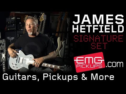 EMG JH Set Custom James Hetfield Signature Pickup Set, Brushed Black Chrome image 3