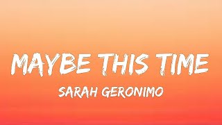 Sarah Geronimo - Maybe This Time (Lyrics)