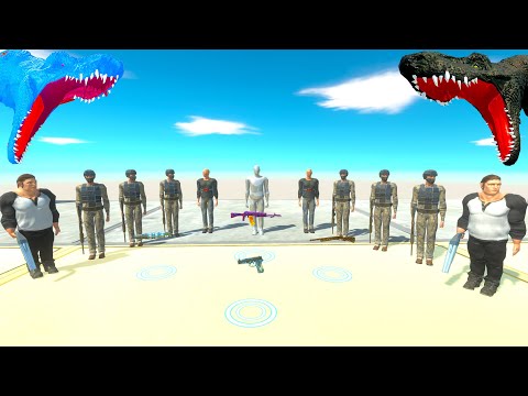 FPS AVATAR & HIS TEAM RESCUE MISSION vs ALL DINOSAURS - Animal Revolt Battle Simulator
