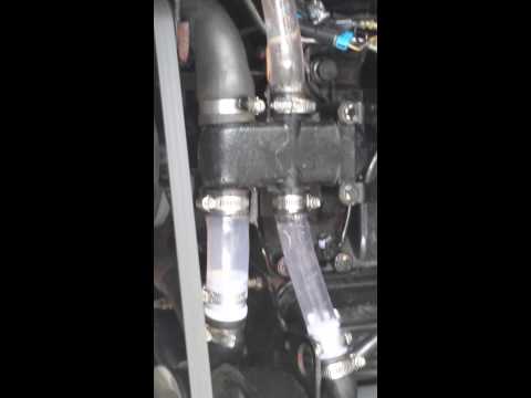 Mercruiser cooling system. Air bubbles, raw water cooled