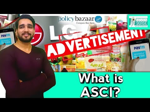 What is ASCI ? Advertising Standrad Council of India 's work?