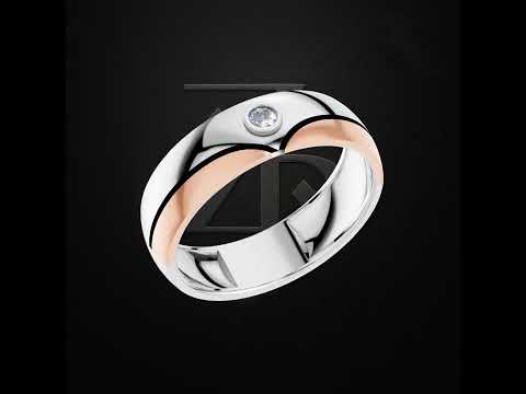 Mens platinum pz 25002 diamond ring
