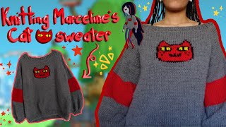 knitting the Marceline cat sweater *ೃ༄
