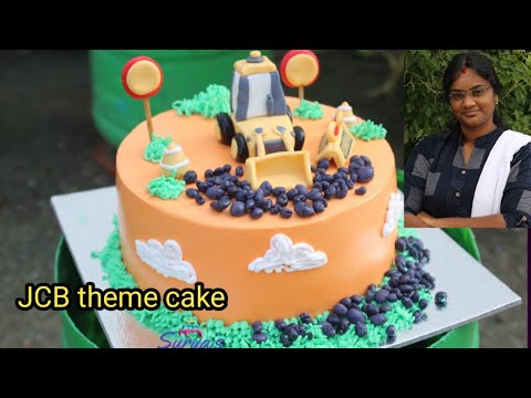 How to make jcb theme cake, surya's homemade cakes,tirupur homemade cakes,allroundersuryathangaraj