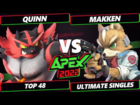 Apex 2022 - Quinn (Incineroar) Vs. Makken (Fox, Inkling) SSBU Ultimate Tournament
