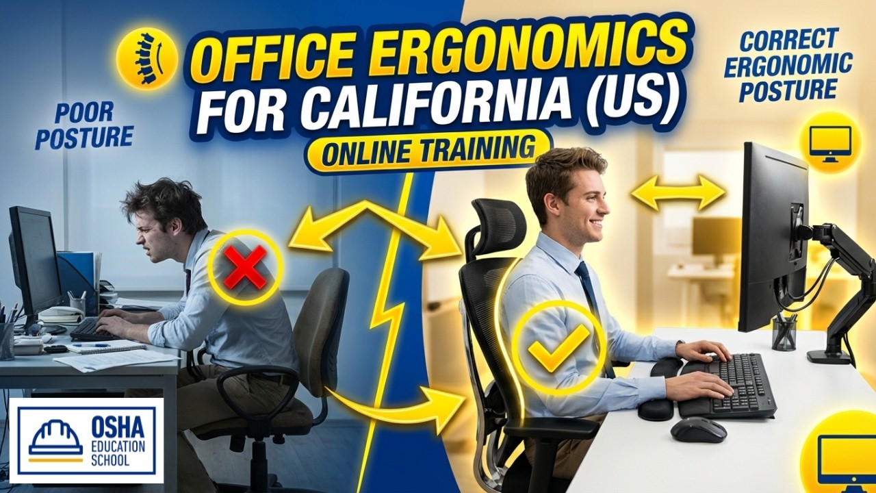 Office Ergonomics Training California | OSHA Ergonomics Course | Workplace Safety Certification