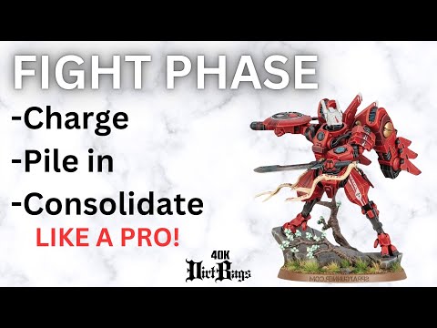 The Correct Way To Pile in & Consolidate Fight Phase 10th Edition Competitive | Warhammer 40k