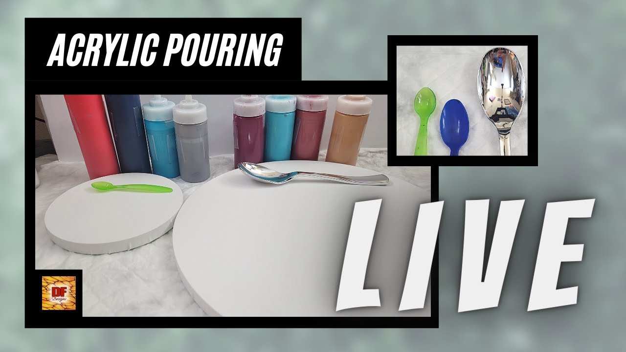 Spoon Dahlias Inspired by @CamileAmoyArt | Acrylic Pouring | Fluid Art