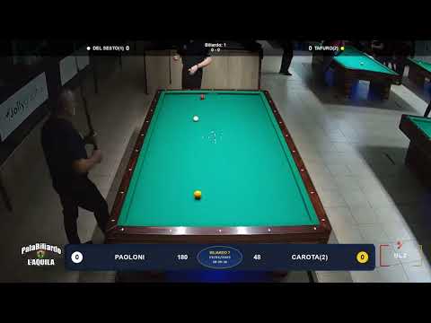 A.PAOLONI VS F.CAROTA - STECCA - 2024/25 - 2° TROFEO PALABILIARDO - 19/06/2025