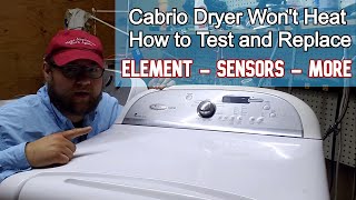 Whirlpool Cabrio Dryer Heating Element Replacement and Troubleshooting