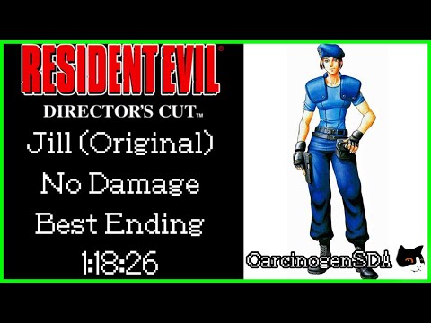 Resident Evil Director's Cut (PS1) - Jill (Original) No Damage, Best Ending 1:18:26