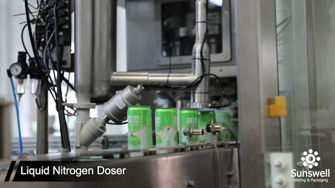15000CPH 250ml Apple Vinegar Aluminum Can Filler Seamer