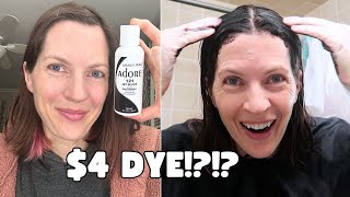 Dying my hair black with the CHEAPEST hair dye on Amazon!