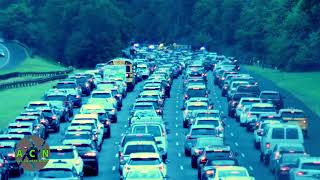 Car Splits into Pieces in Crash on the Garden State Parkway North near Lake Avenue in Colonia
