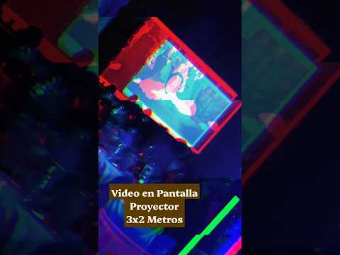 video en Pantalla proyector salón Gareka futbol #djnitro #fieston #charatachaco #15años #15years