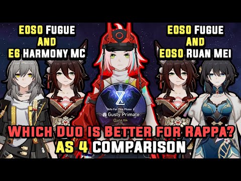 Fugue W/ Harmony TB VS Fugue W/ Ruan Mei Who Is Better For Rappa? AS 4 Comparison Honkai Star Rail